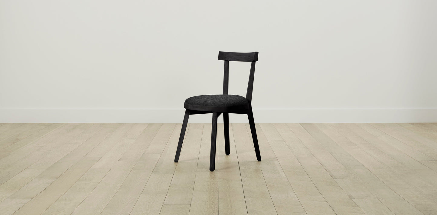 The Allen - Italian Bouclé Storm Dining Chair
