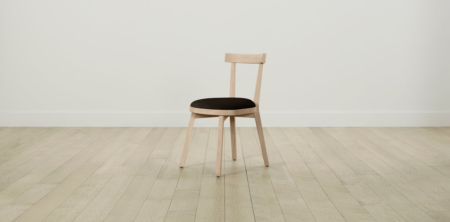 The Allen - Nubuck Leather Espresso Dining Chair