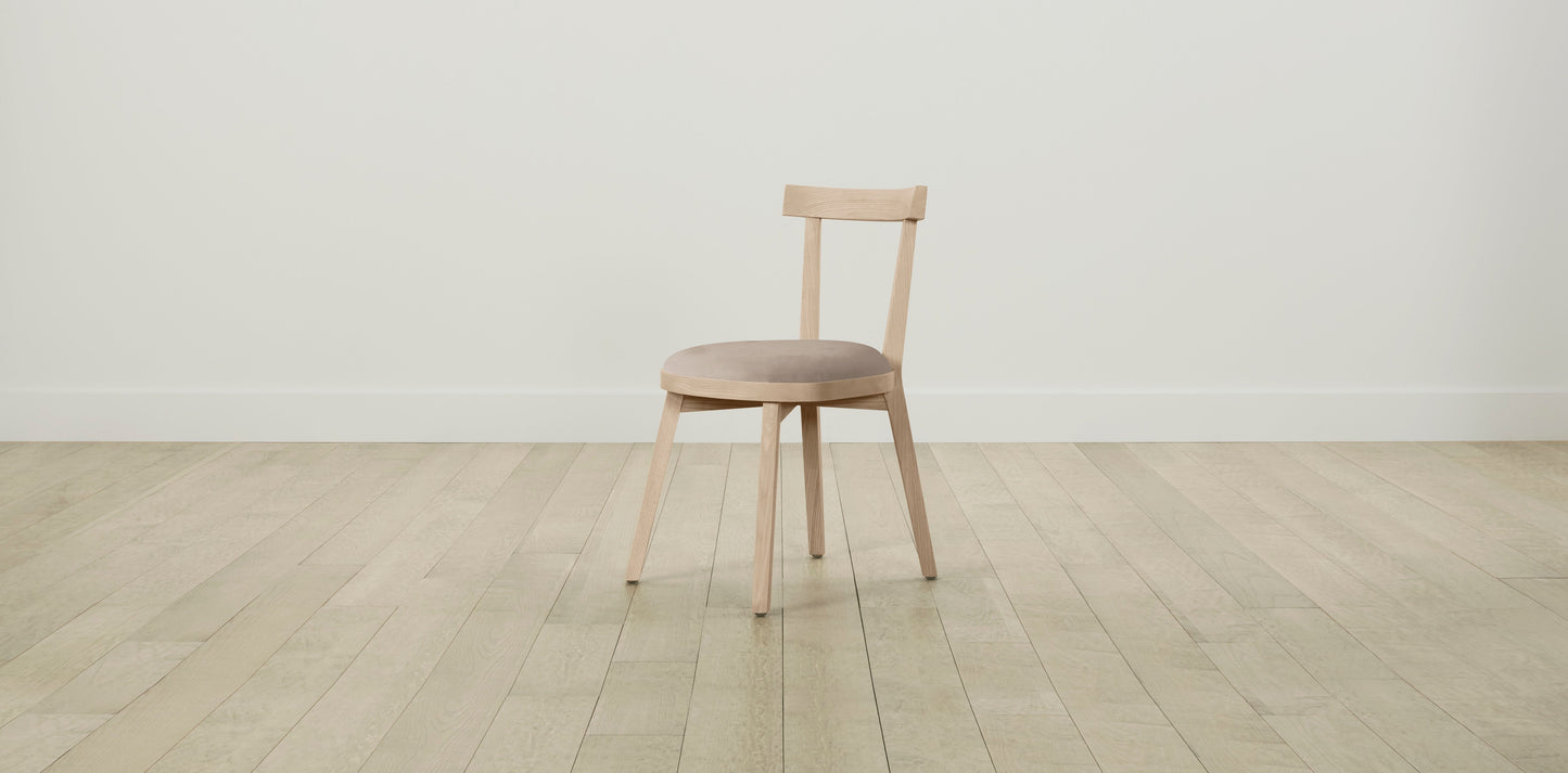 The Allen - Nubuck Leather Fawn Dining Chair