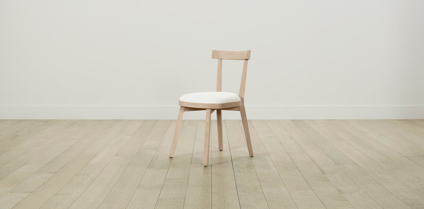 The Allen - Performance Textured Linen Pearl Dining Chair