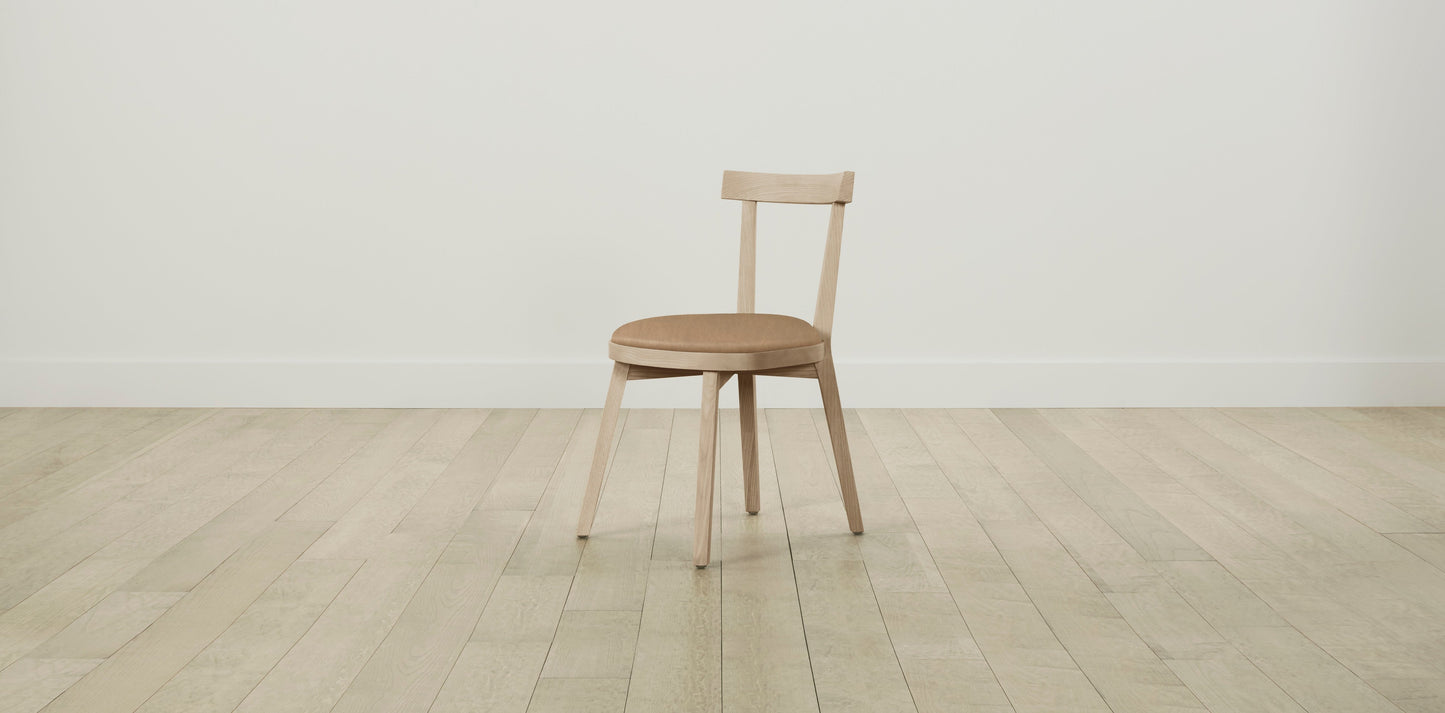 The Allen - Tuscan Leather Camel Dining Chair