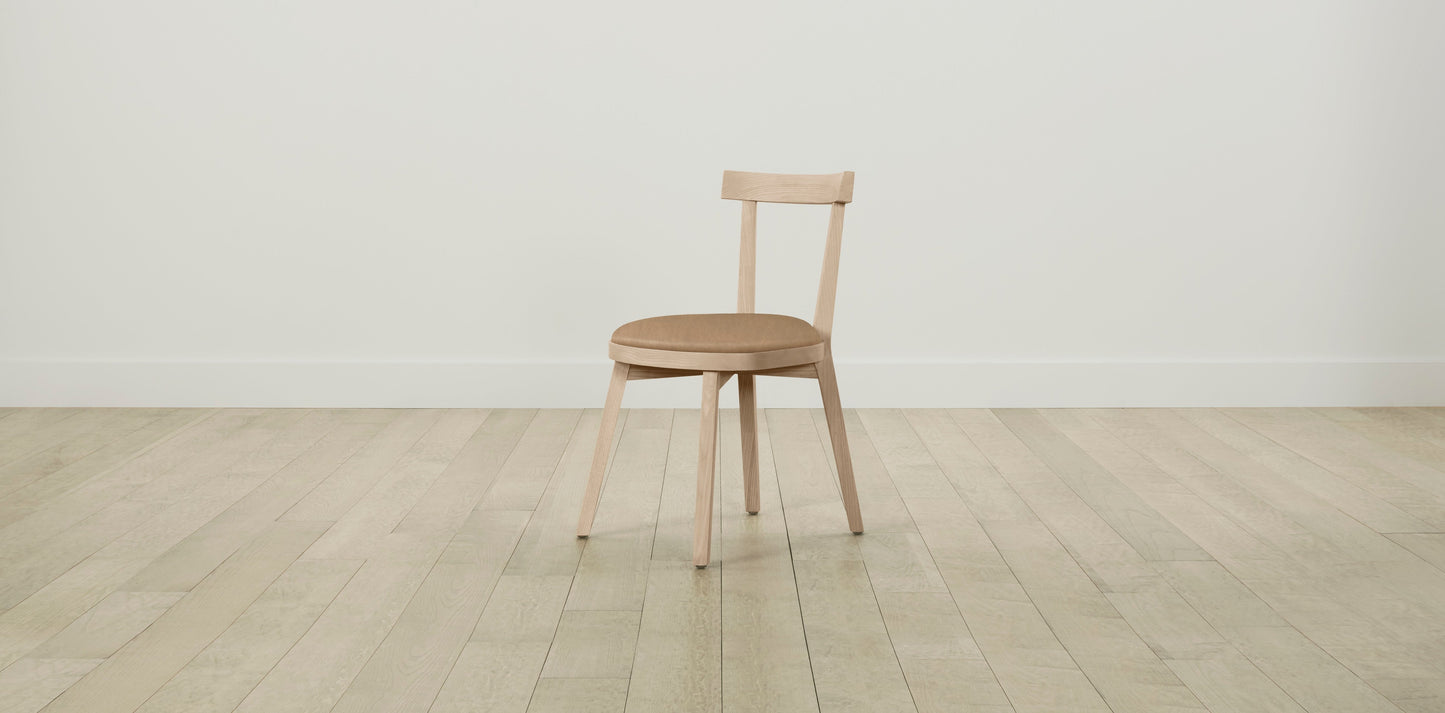 The Allen - Tuscan Leather Camel Dining Chair