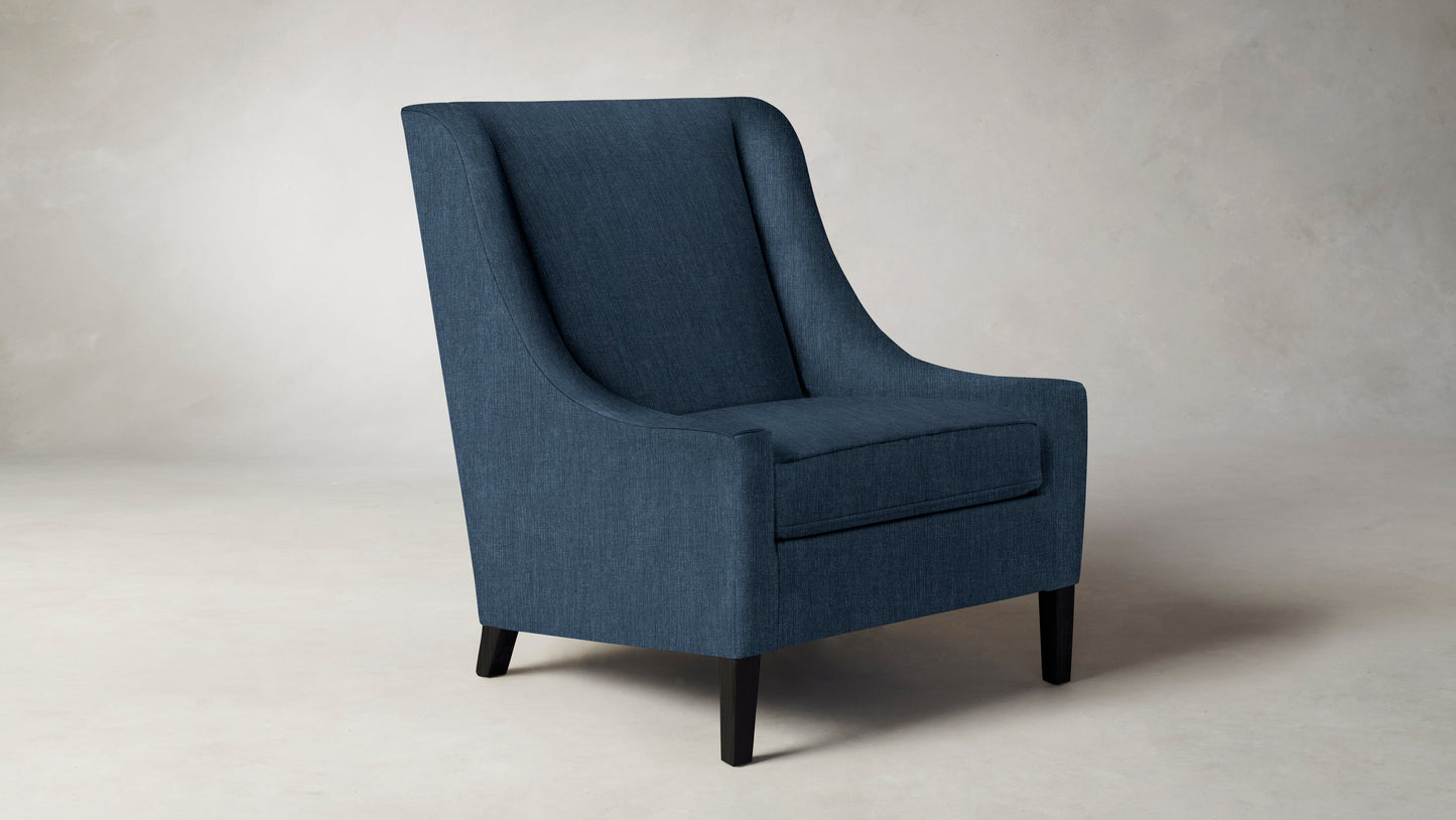 The Chrystie - Performance Tweed Denim Chair