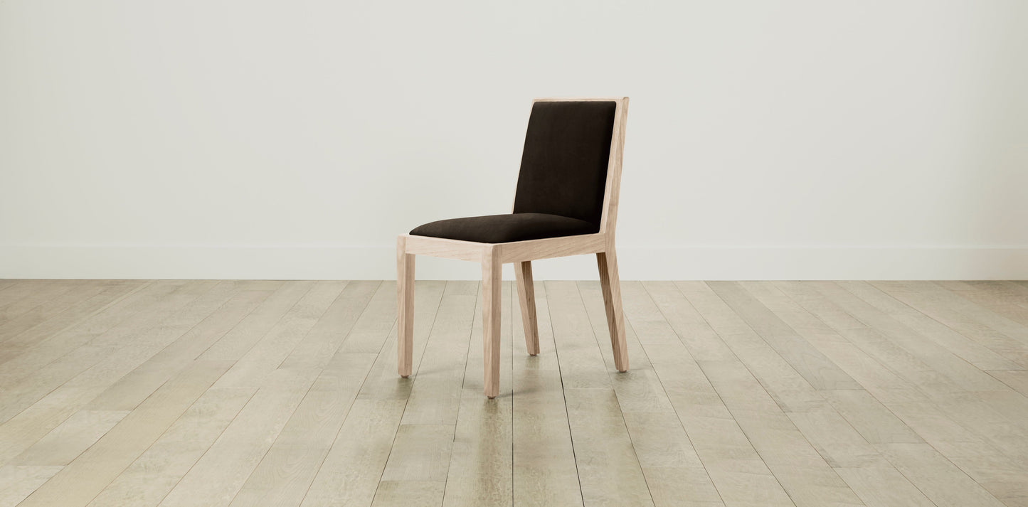 The Madison - Nubuck Leather Espresso Dining Chair