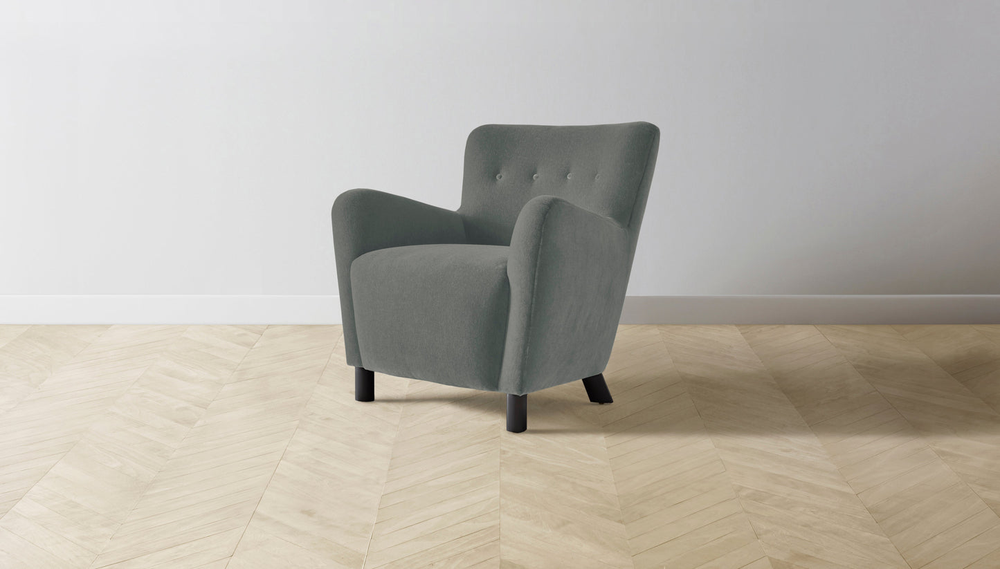 The Perry - Mohair Fog Chair