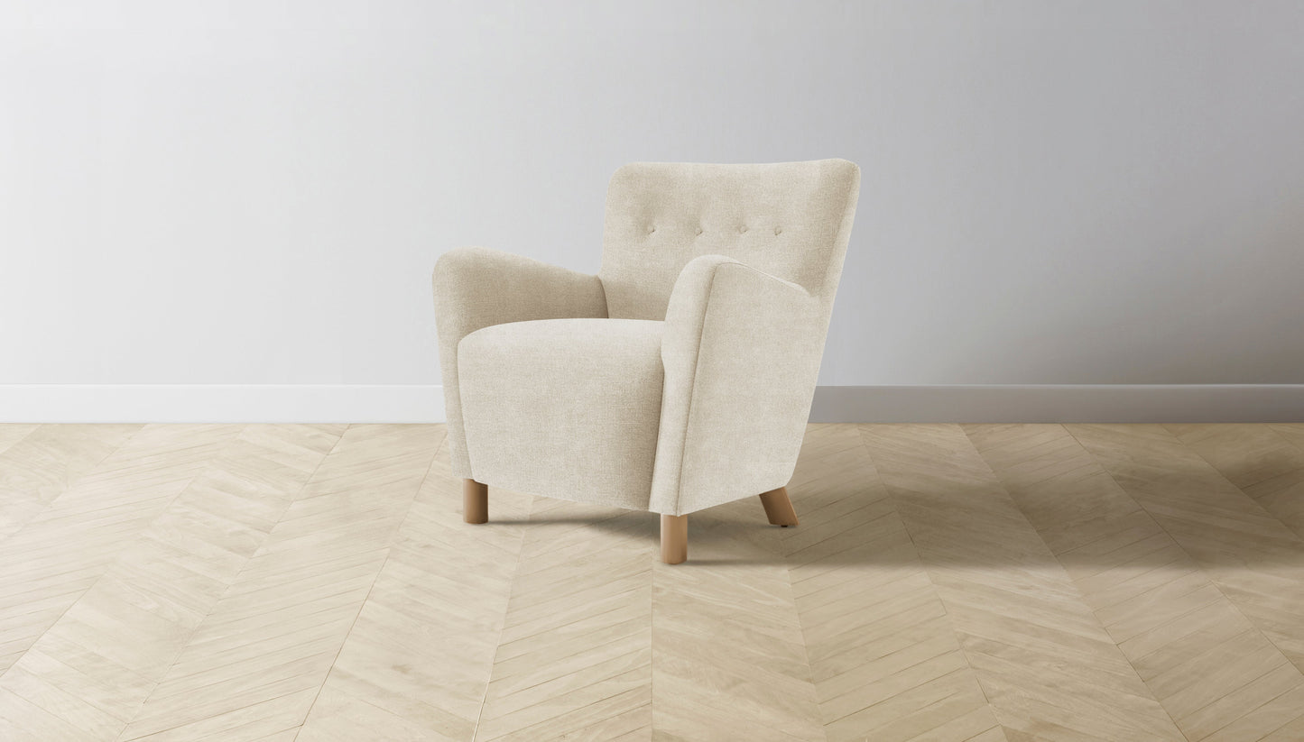 The Perry - Performance Melange Weave Shell Chair