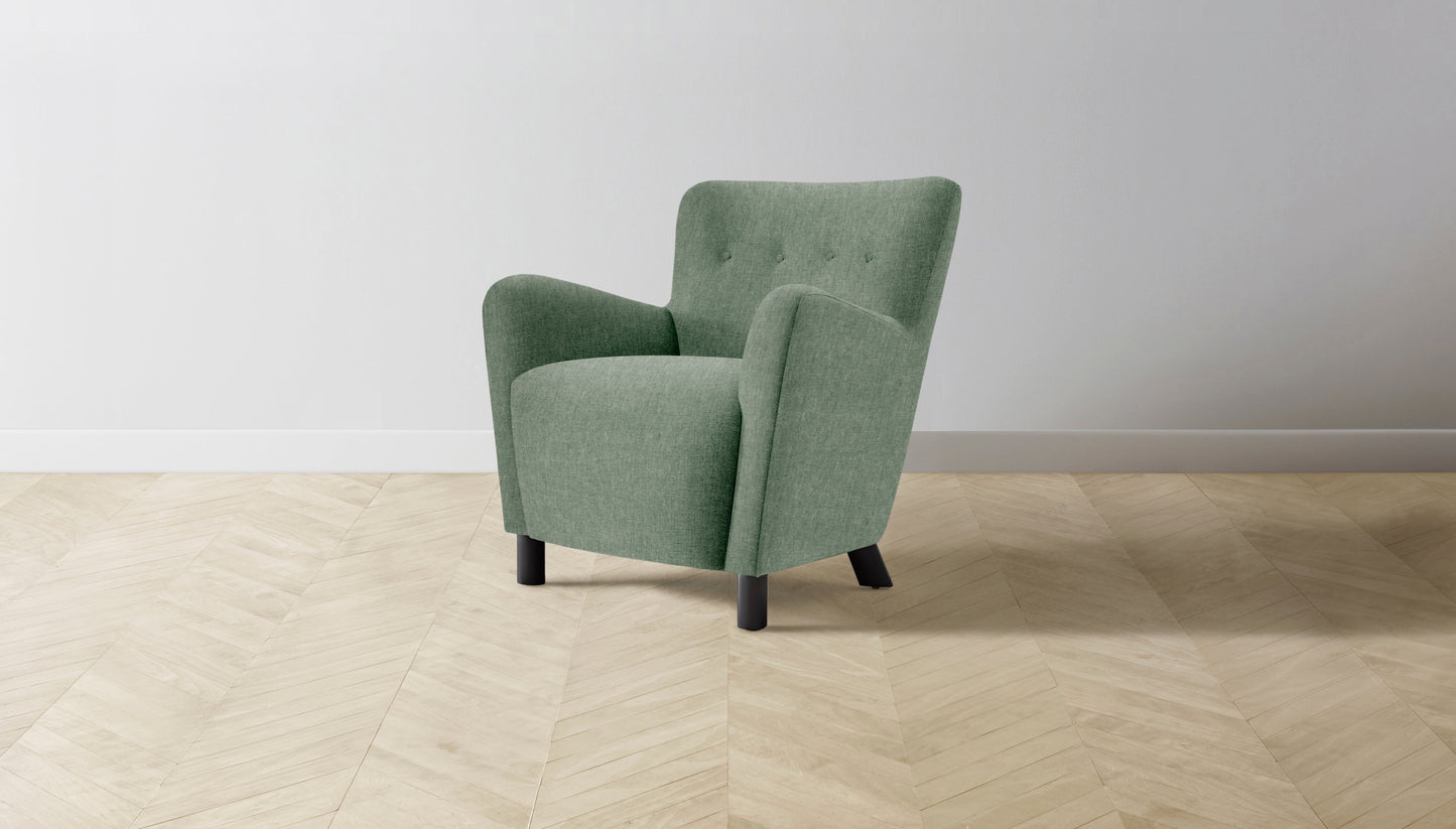 The Perry - Performance Stonewashed Linen Aspen Chair