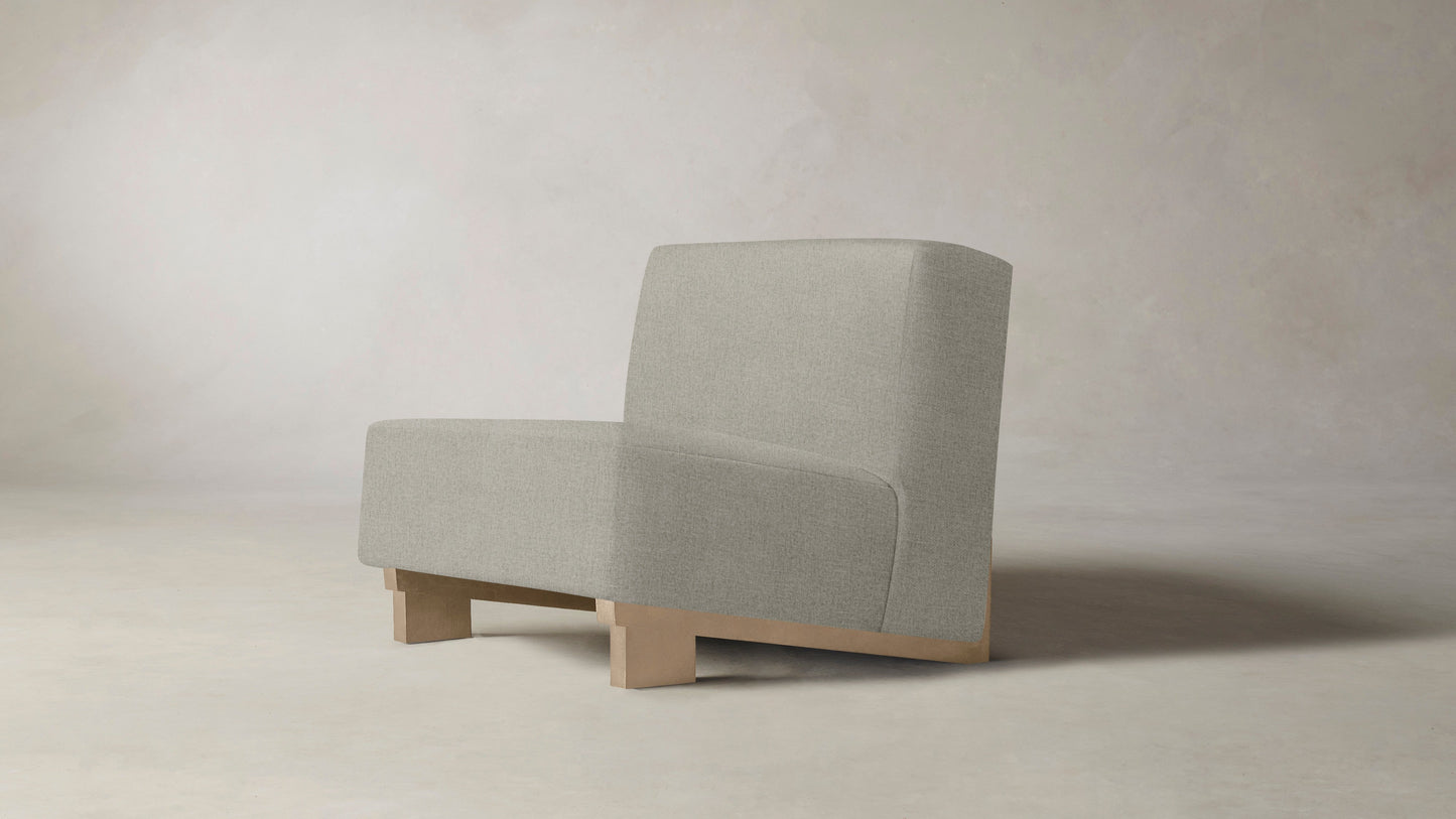 The Remsen - Performance Melange Weave Flint Chair