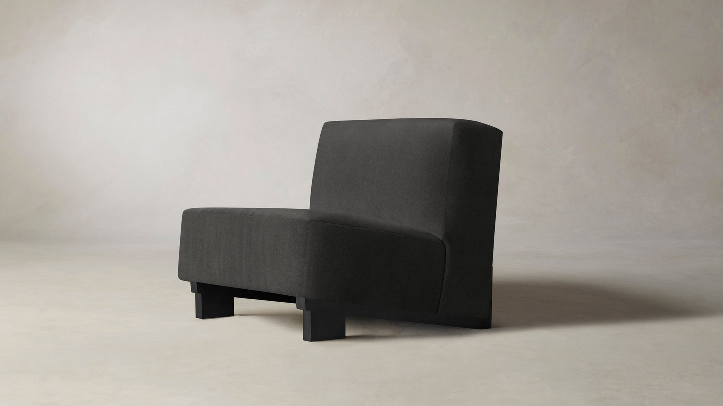 The Remsen - Performance Velvet Slate Chair