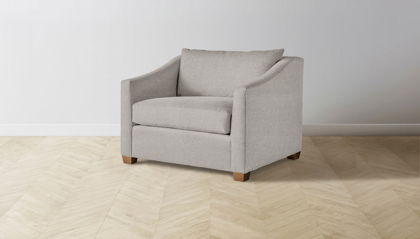 The Sullivan - Italian Bouclé Fossil Chair and a Half