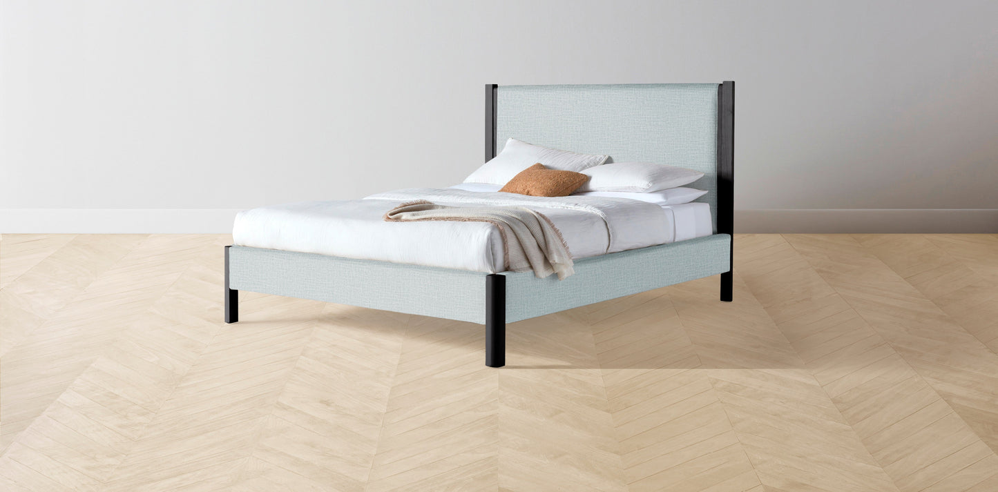 The Thompson - Performance Woven Chenille Rain Bed - 48" Headboard - Upholstered on reverse