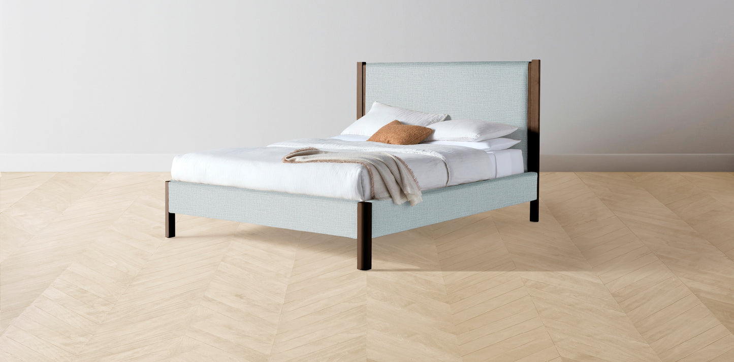 The Thompson - Performance Woven Chenille Rain Bed - 48" Headboard - Upholstered on reverse