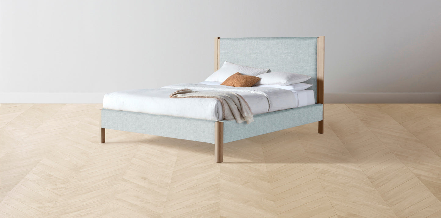 The Thompson - Performance Woven Chenille Rain Bed - 48" Headboard - Upholstered on reverse