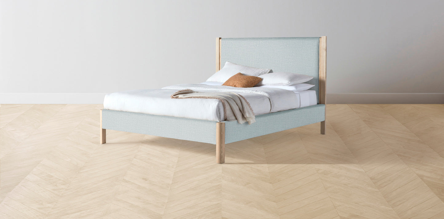 The Thompson - Performance Woven Chenille Rain Bed - 48" Headboard - Upholstered on reverse