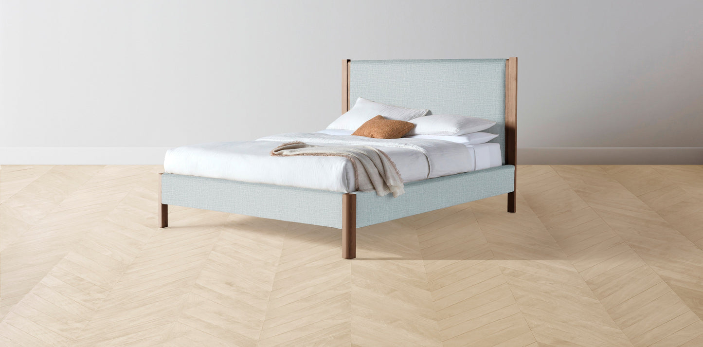 The Thompson - Performance Woven Chenille Rain Bed - 48" Headboard - Upholstered on reverse