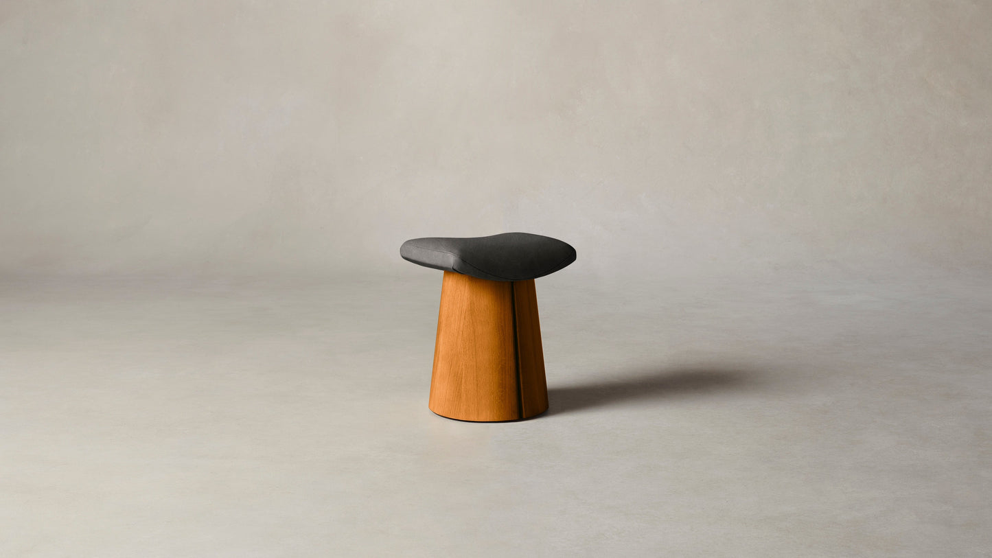 The Weston - Tuscan Leather Seal Accent Stool