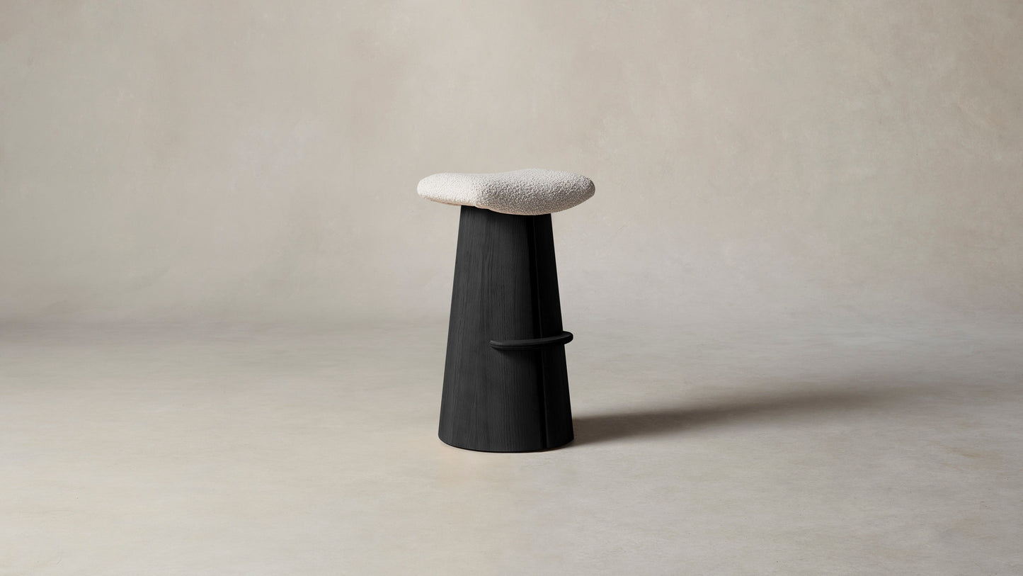 The Weston - Italian Bouclé Fossil Bar and Counter Stool