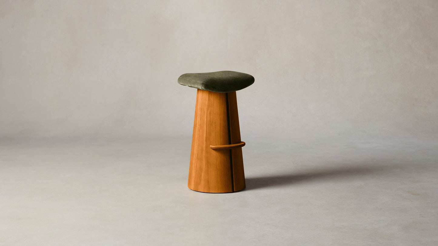 The Weston - Mohair Moss Bar and Counter Stool