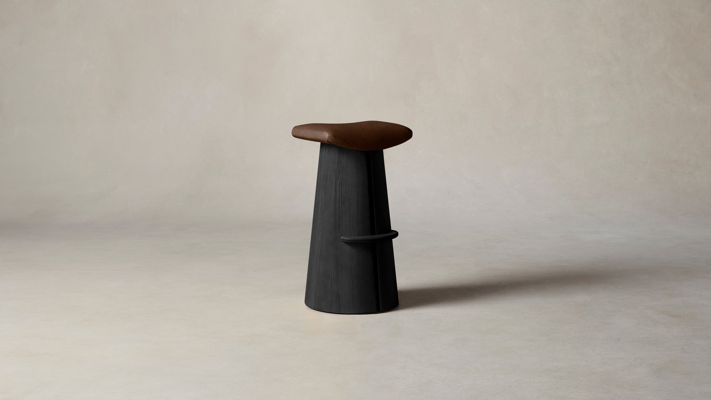 The Weston - Tuscan Leather Bourbon Bar and Counter Stool