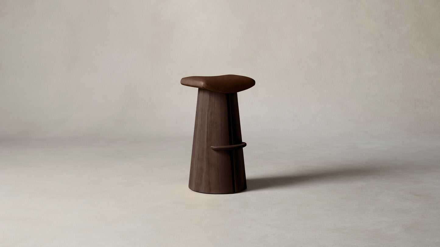 The Weston - Tuscan Leather Bourbon Bar and Counter Stool