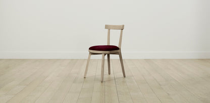 The Allen  - Mohair Crimson Dining Chair