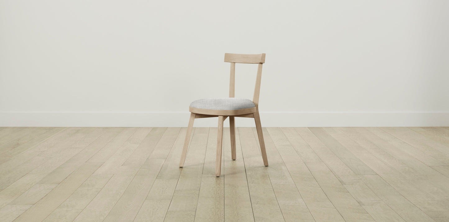 The Allen  - Performance Textured Tweed Dove Dining Chair