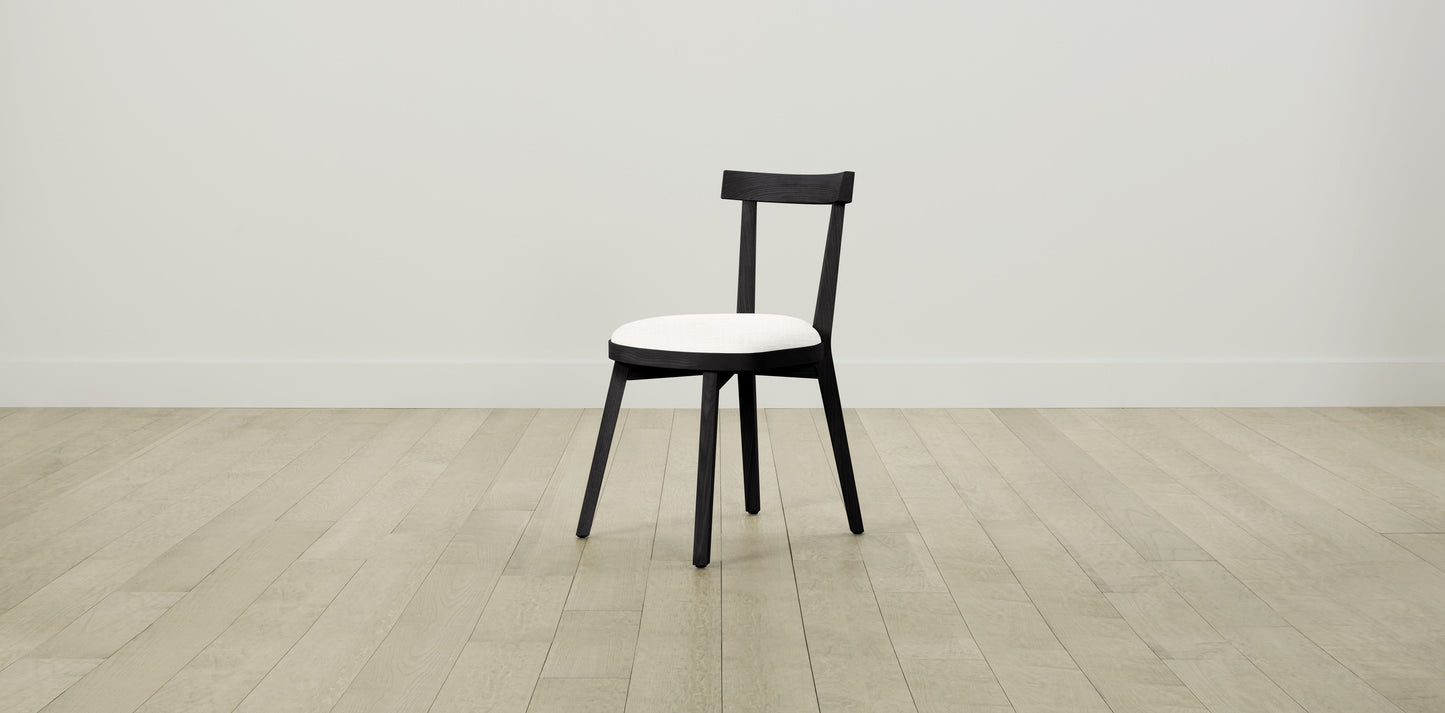 The Allen  - Performance Textured Tweed Snow Dining Chair