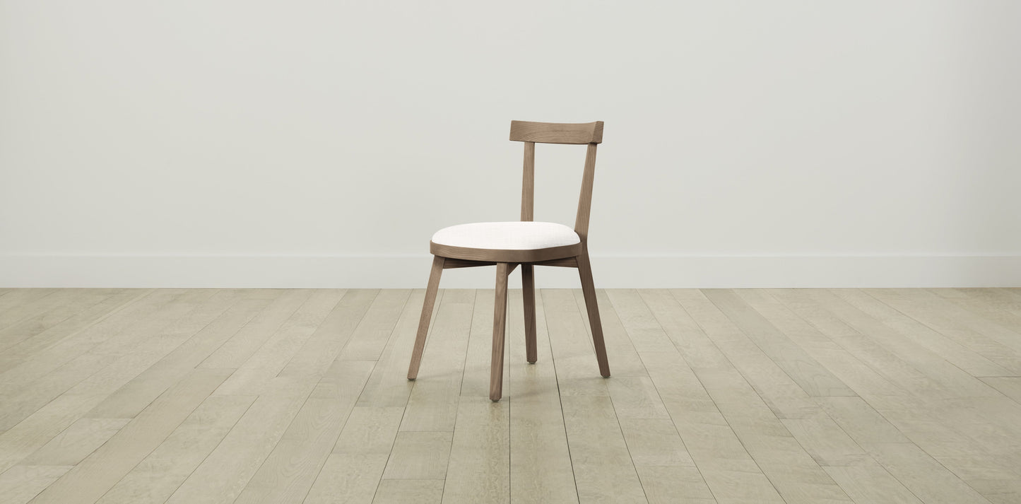 The Allen  - Performance Textured Tweed Snow Dining Chair