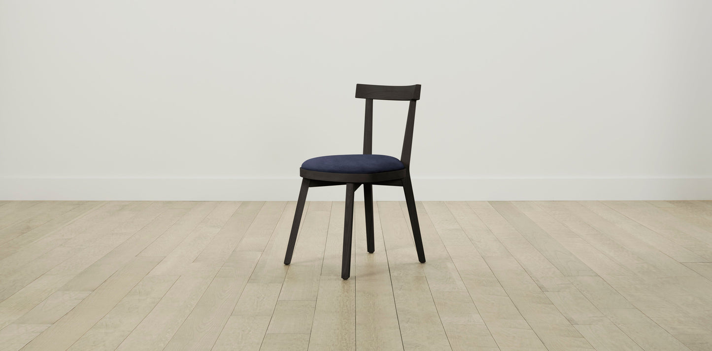 The Allen  - Performance Velvet Midnight Dining Chair