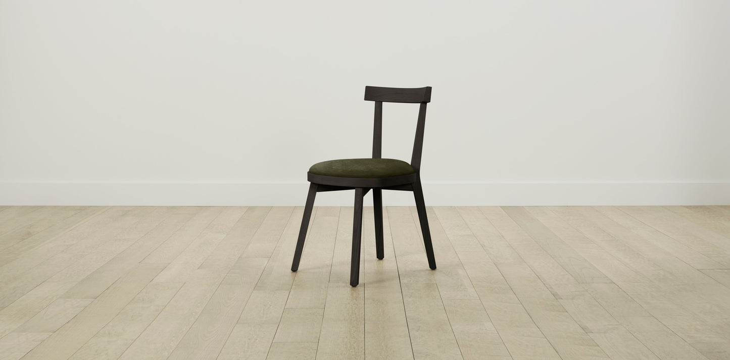 The Allen  - Performance Velvet Olive Dining Chair