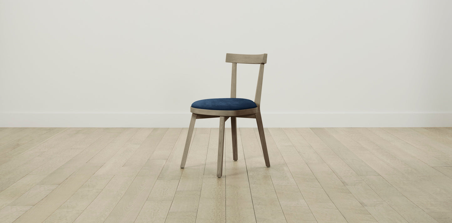 The Allen  - Performance Velvet Sapphire Dining Chair