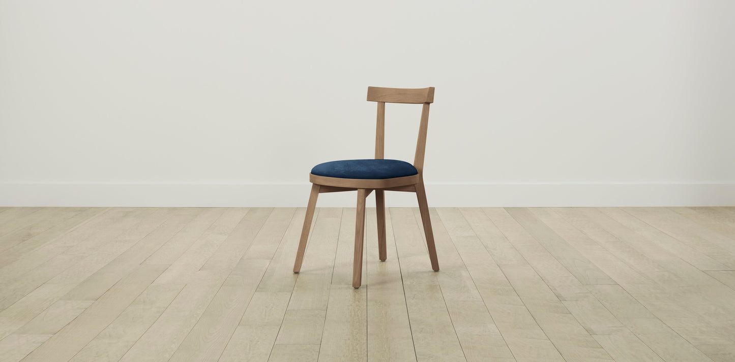 The Allen  - Performance Velvet Sapphire Dining Chair