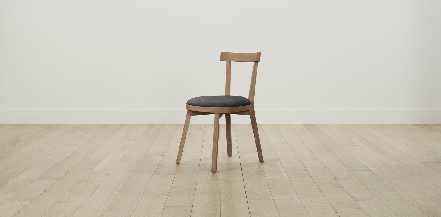 The Allen  - Performance Velvet Slate Dining Chair