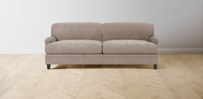 The Carmine  - Nubuck Leather Fawn Sofa