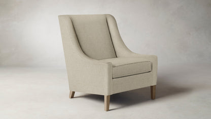 The Chrystie  - Belgian Linen Alder Chair