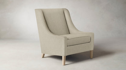 The Chrystie  - Belgian Linen Alder Chair