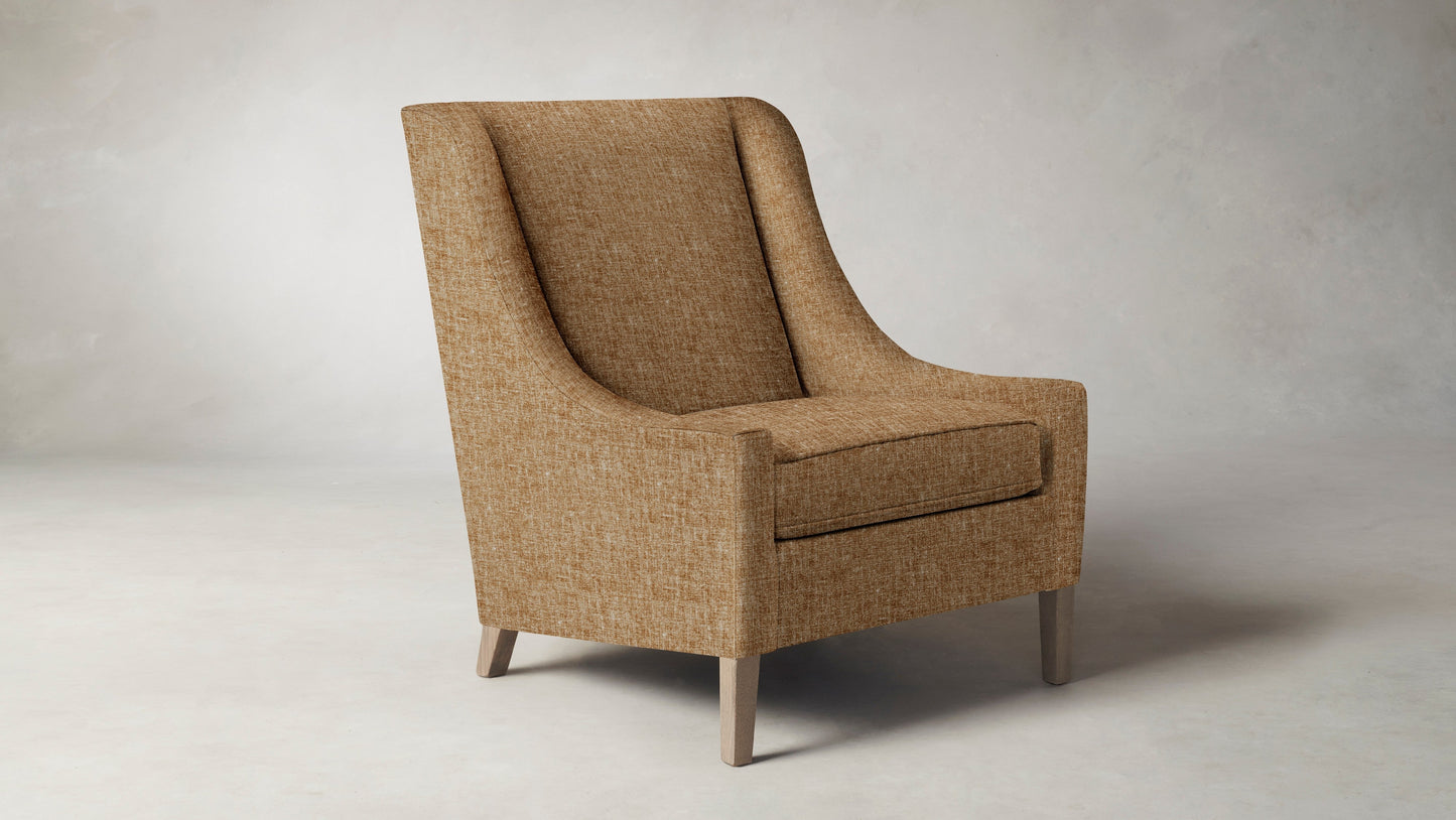 The Chrystie  - Belgian Linen Chai Chair