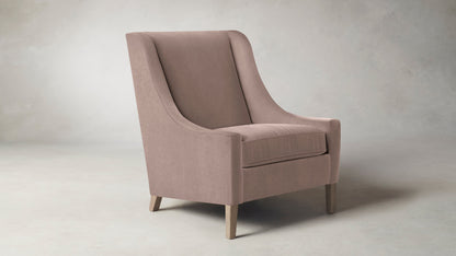 The Chrystie  - Mohair Peony Chair