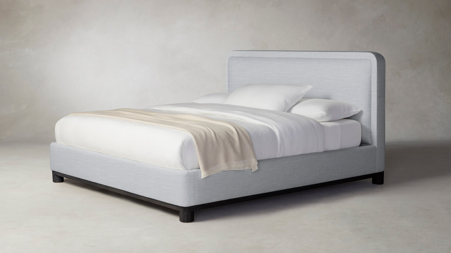 The Kent  - Performance Chenille Nickel Bed - 53" Headboard