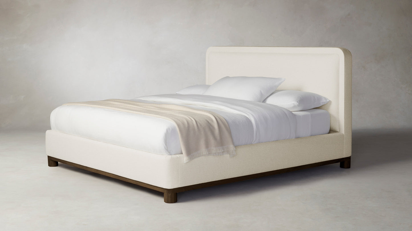 The Kent  - Performance Linen Creme Bed - 53" Headboard