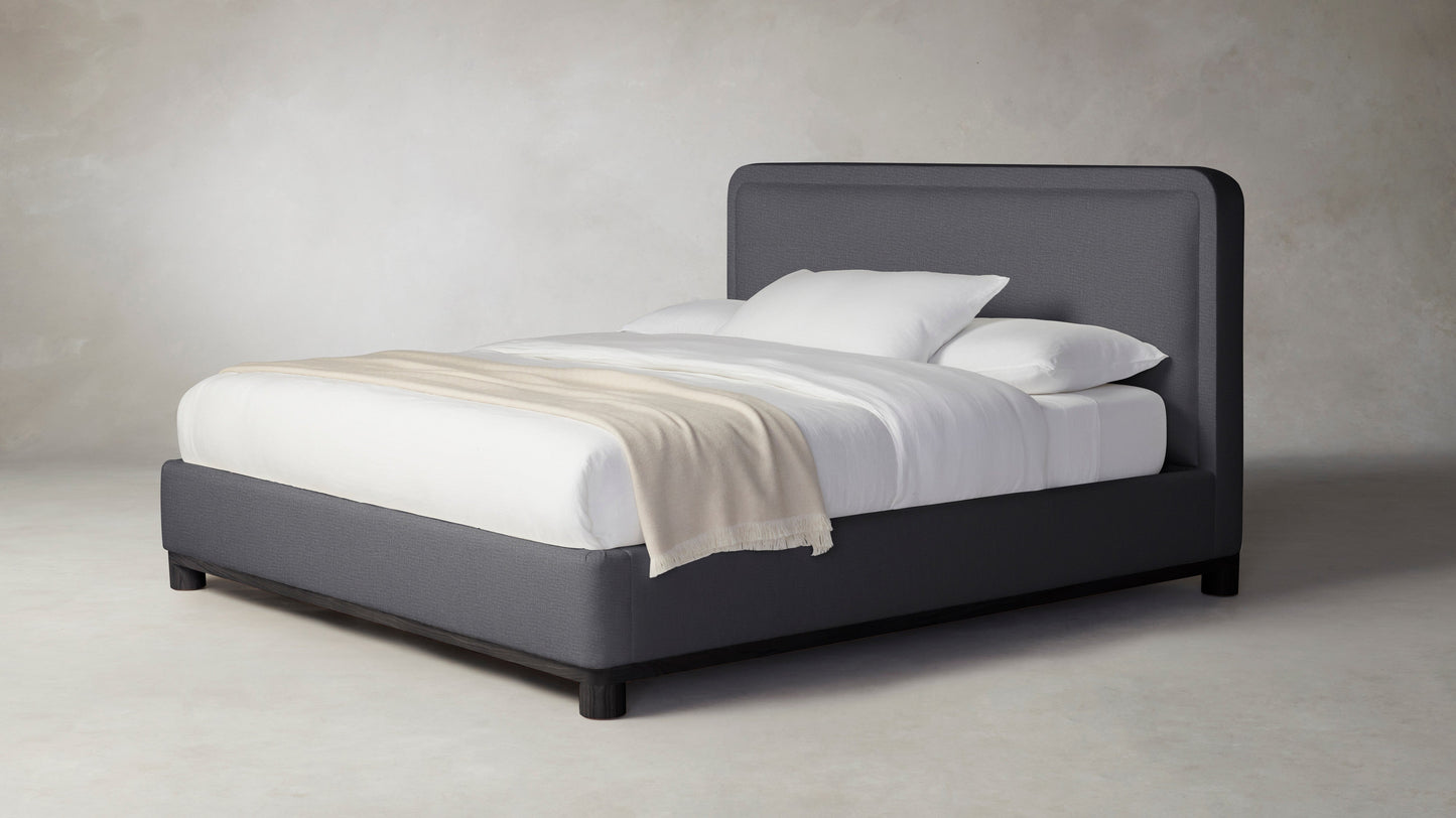 The Kent  - Performance Linen Graphite Bed - 47" Headboard