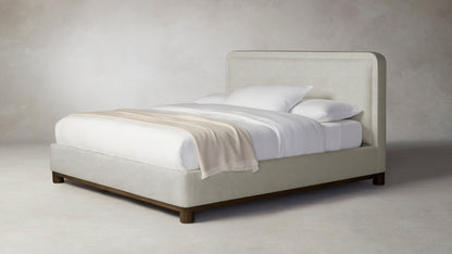 The Kent  - Performance Melange Weave Flint Bed - 53" Headboard