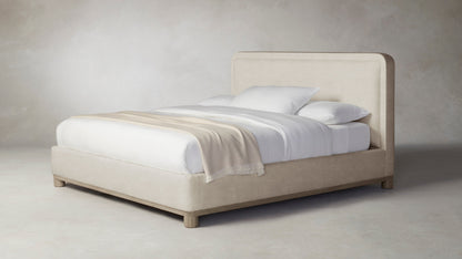 The Kent  - Performance Melange Weave Shell Bed - 53" Headboard