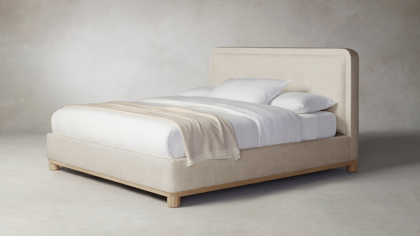 The Kent  - Performance Melange Weave Shell Bed - 47" Headboard