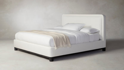 The Kent  - Performance Textured Linen Pearl Bed - 53" Headboard