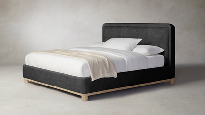 The Kent  - Performance Tweed Char Bed - 53" Headboard