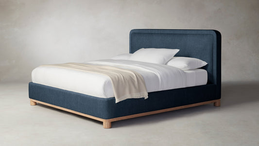 The Kent  - Performance Tweed Denim Bed - 47" Headboard