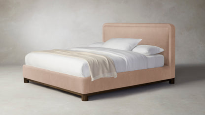 The Kent  - Performance Velvet Dusty Rose Bed - 53" Headboard