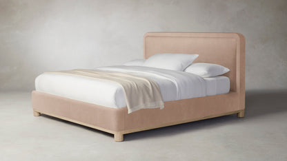 The Kent  - Performance Velvet Dusty Rose Bed - 47" Headboard