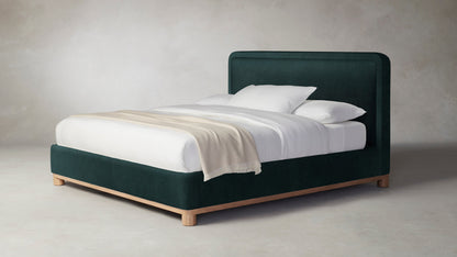 The Kent  - Performance Velvet Emerald Bed - 47" Headboard